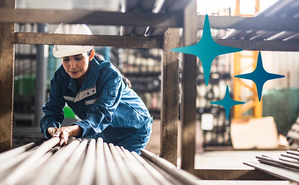 Frau in der WErkstatt